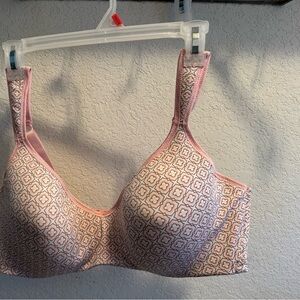 Laura Ashley Pink Geometric Bra